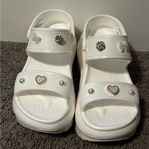 Crocs Mega Crush Sandals with Charms